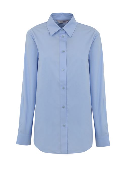 Camicia leisure in cotone azzurra MAX MARA LEISURE | 2426116038600002